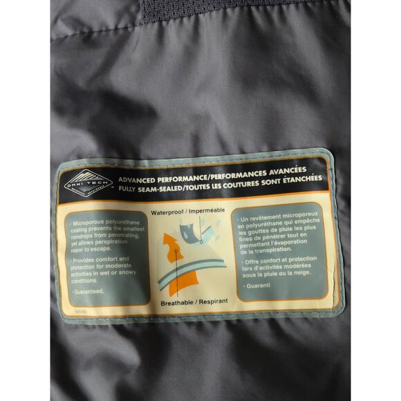 SOREL Men's Waterproof Zip up Hooded Omni-Tech Khaki Earth Tone Coat JacketLarge - Picture 7 of 13